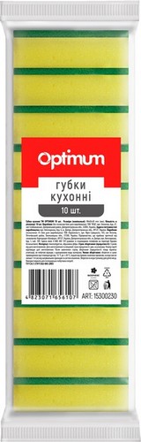 Губка кухонная (3х10шт)/уп, 98*65*30 мм - №1