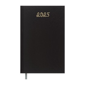 Щоденник датов. 2025 OPTIMAL, A5, чорний, бумвініл