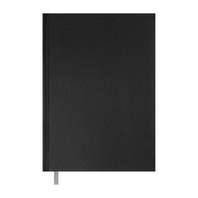 Книга записная OPTIMAL, А5, 64 л., клетка, черная, бумвинил