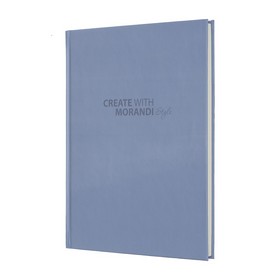 Записная книжка MORANDI STYLE, А5, 80 л., клетка, офсет крем, соч. лом. обложка, маренго