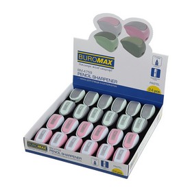 Точилка PASTEL з контейнером, 1 отв., Пластик.
