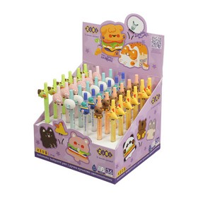 Ручка кулькова автоматична, JUMPING ANIMALS, 0,7 мм, синя