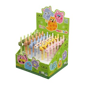 Ручка кулькова автоматична, MONSTER FAMILY, 0,7 мм, синя
