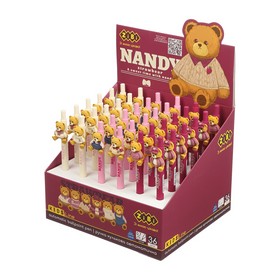 Ручка кулькова автоматична, BEAR TOY, 0,7 мм, синя