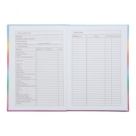 Дневник школьный GRADIENT, В5, 40л, тверд. обкл., матовая ламинация, +выб.жм.фольгой, светло-син - №6