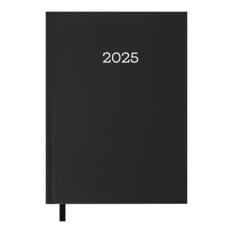 Ежедневник датированный 2025 Buromax MONOCHROME, черный - №1