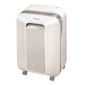 Знищувач Fellowes LX201 white, 12 аркушів, фрагменти 2х12 мм, кошик 22 літри