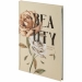 Книга записная жесткая обл. А5, 96 л., клет., Beauty - №2