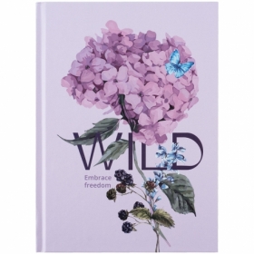 Книга записная жесткая обл. А5, 96 л., клет., Wild