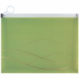 Папка на блискавці zip-lock, А5+ Waves-3