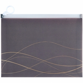 Папка на блискавці zip-lock, А5+ Waves-4