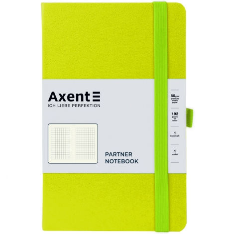 Книга записная Partner, 125*195, 96 л., кл., лимонная - №1