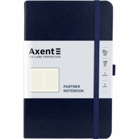 Книга записная Axent Partner, 125х195 мм, 96 листов, клетка, синяя