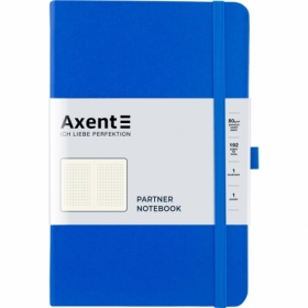 Книга записная Axent Partner, 12,5х19,5 см, клетка, голубая