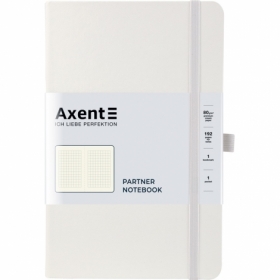 Книга записная Axent Partner, 12,5х19,5 см, клетка, белая