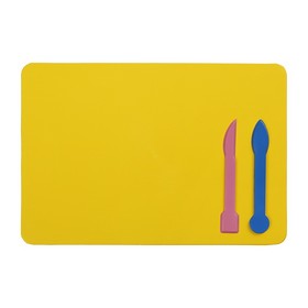 Дошка для пластиліну + 2 стеки для ліплення, жовта, KIDS Line