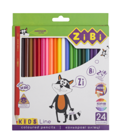 Олівці кольорові KIDS LINE, 24 кольору