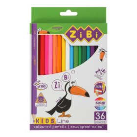 Олівці кольорові KIDS LINE, 36 кольорів