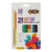 Карандаши цветные ZiBi KIDS Line, 21 цвет (15 стандартных + 3 двухсторонних) - №1