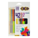 Карандаши цветные ZiBi KIDS Line, 42 цвета (30 стандартных + 6 двухсторонних) - №1