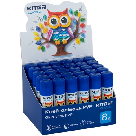 Клей-карандаш PVP Kite Classic K-130, 8 г - №3