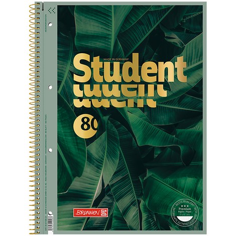 Колледж-блок А4 Premium, клетка, 80 л., Jungle - №1