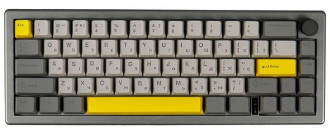 Клавиатура механическая беспроводная EPOMAKER EK68 Flamingo Black - №1