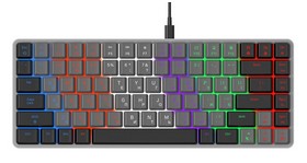 Клавіатура дротова GamePro Red Swich Low Profile USB Dark Gray