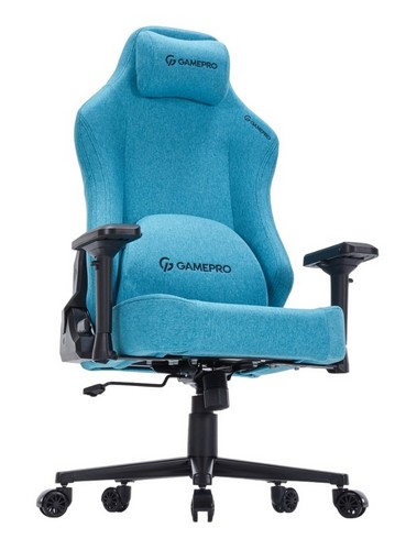 Кресло игровое GamePro Fabric Light Blue - №3
