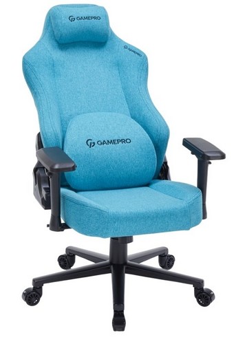 Кресло игровое GamePro Fabric Light Blue - №4