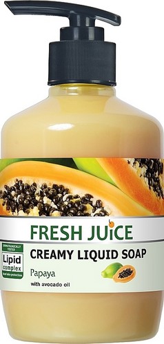 Крем-мыло жидкое FRESH JUICE Papaya с увлажняющим молочком авокадо, 460 мл - №1