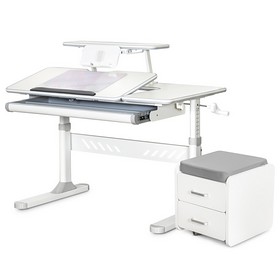 Комплект (S) Evo-Kids TH-320 Grey (парта + тумба)