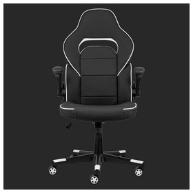 Крісло 2E GAMING HEBI, ПУ шкіра, Foldable Armrests, чорно-білий