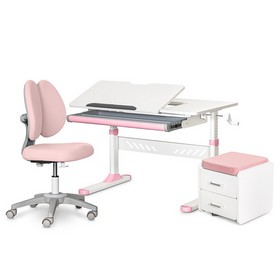 Комплект (L) Evo-Kids TH-310 Pink (парта + крісло + тумба)