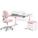 Комплект (L) Evo-Kids TH-310 Pink (парта + кресло + тумба) - №1