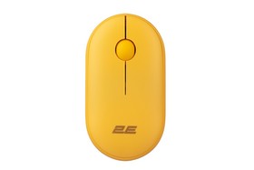 Миша 2E MF300 Silent, WL/BT, жовтий