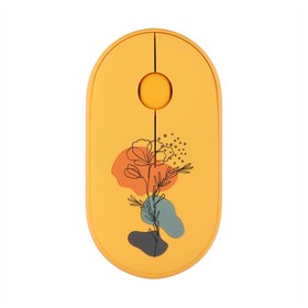 Миша 2E MF300 FLORA:POPPY Silent WL BT, жовтий