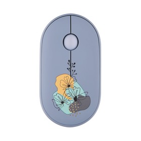 Миша 2E MF300 FLORA:MALLOW Silent WL BT, синій