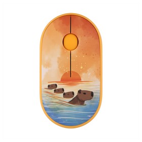 Миша 2E MF300 CAPYBARA:SUNSET Silent WL BT, жовтий