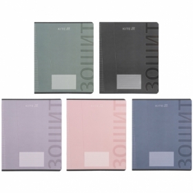 Тетрадь 18 л., кл., софт тач + УФ лак, Kite One color