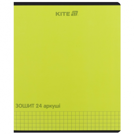 Тетрадь 24 л., кл., софт тач + УФ лак, Kite One color - №3