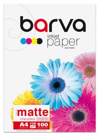 Фотопапір матовий 120 г/м2, А4, 100 арк Original Barva