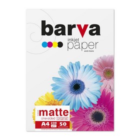 Фотопапір матовий 230 г/м2, А4, 50 арк Original Barva