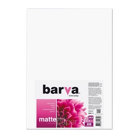 Фотопапір матовий 125 г/м2, A3, 20 арк Everyday Barva