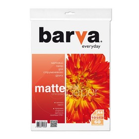 Фотопапір матовий 105 г/м2, A4, 60 арк Everyday Barva