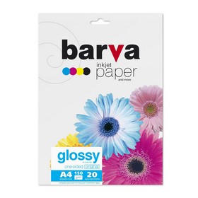 Фотопапір глянцевий 150 г/м2, А4, 20 арк Original Barva
