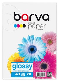 Фотопапір глянцевий 200 г/м2, A3, 20 арк Original Barva