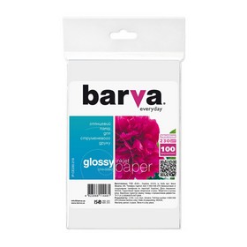Фотопапір глянцевий 230 г/м2, 10x15 см, 100 арк Everyday Barva