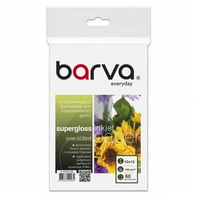 Фотопапір суперглянець 260 г/м2, 10x15 см, 60 арк Everyday Barva