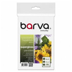 Фотопапір суперглянець 260 г/м2, 10x15 см, 100 арк Everyday Barva